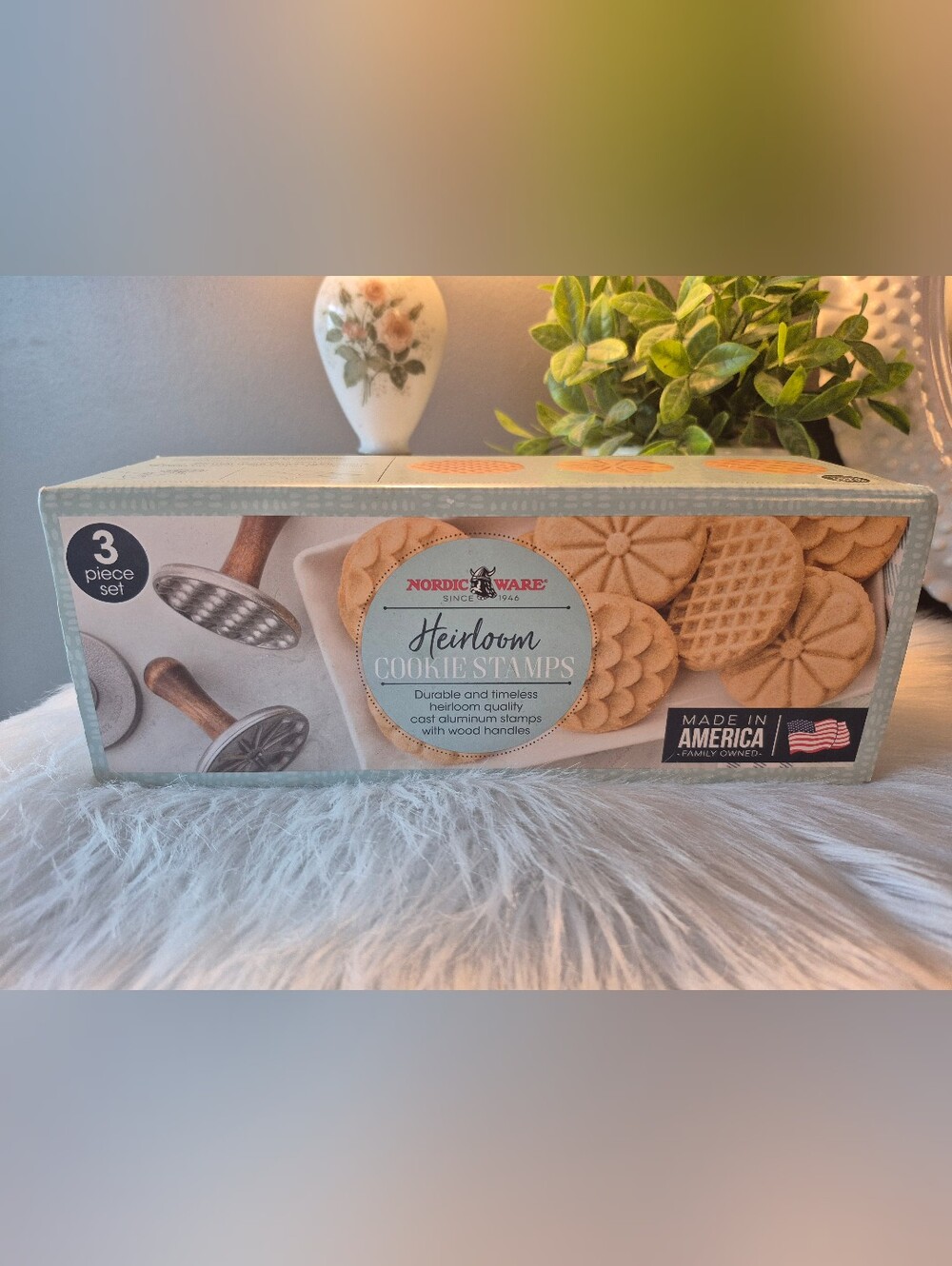 Nordic Ware Heirloom Cookie Stamps 3-piece Kitchenware Set New In Box